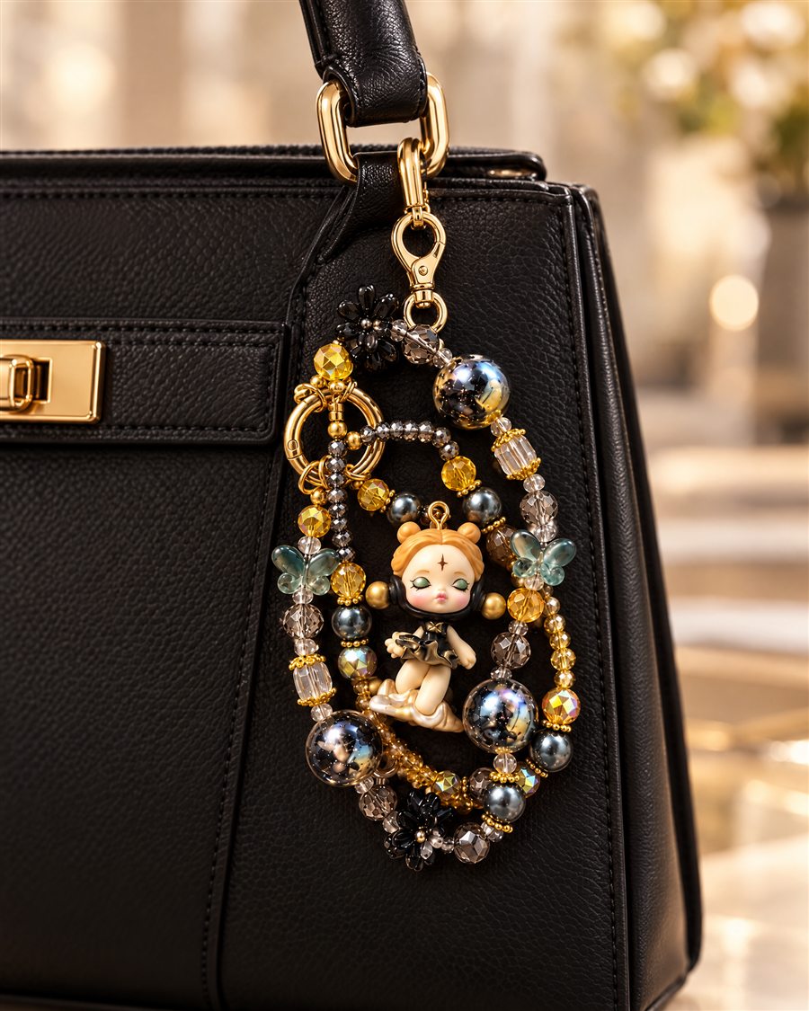 Celestial Charm on a handbag