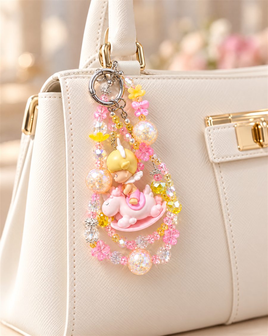 Dreamy Ride Charm on a handbag