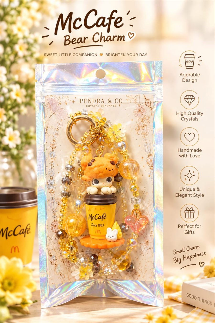 McCafe Bear Charm styled