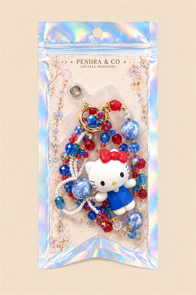 Royal Blue Kitty Charm